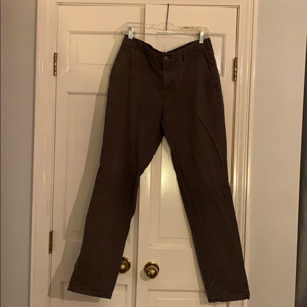 Brown tailored fit pants 34W 32L